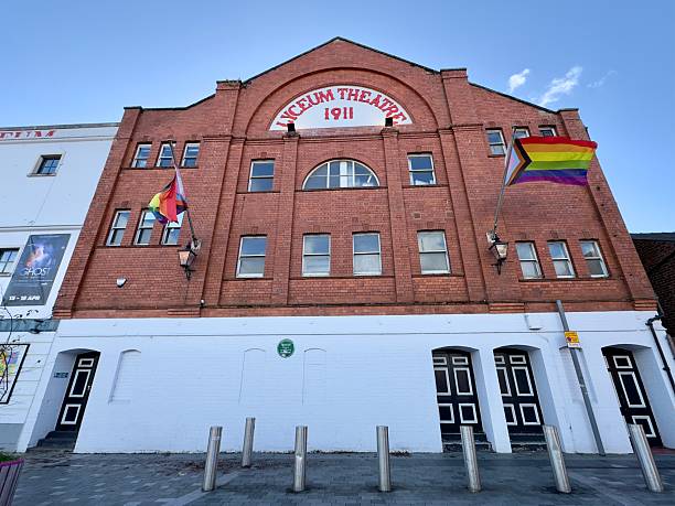 Crewe, UK - October 25, 2025: The Lyceum Theatre, an historic performing arts venue built in 1911, in Crewe.