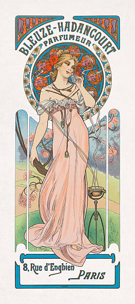 istock Color lithographic poster of Bleuze-Hadancourt Parfumeur 2249028849