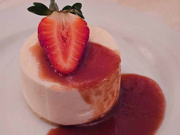 istock Cheesecake with guava sauce 2249034302