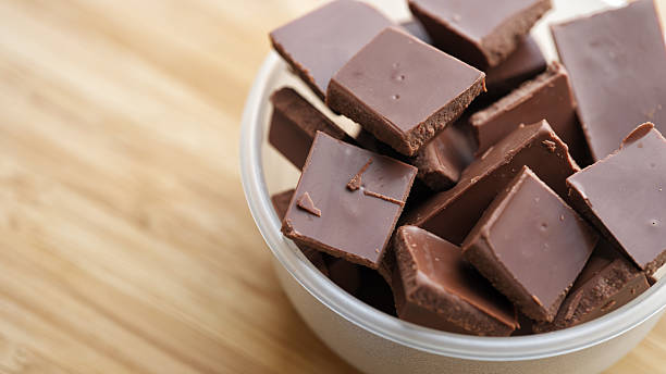 istock A heap of broken milk chocolate in a bowl. 2249044661
