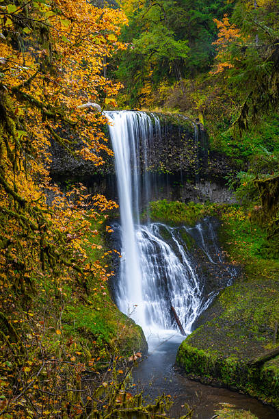istock Beautiful Middle North Falls and Grotto in Fall at Silver Falls State Park 2249046448