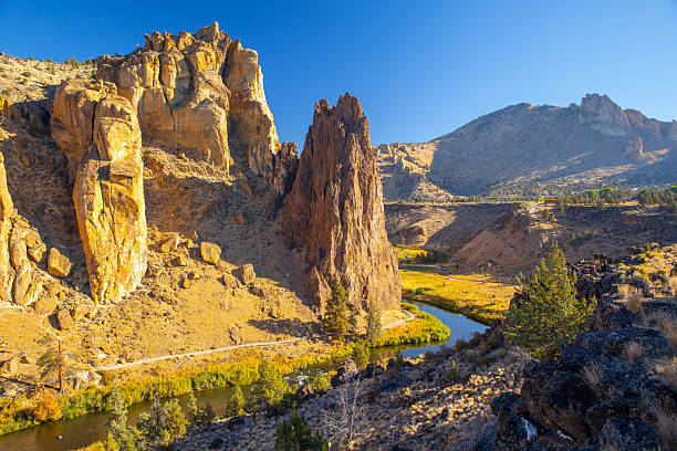 istock A Panoramic View of Smith Rock Cliffs and the Crooked River on a Summer Day 2249048127