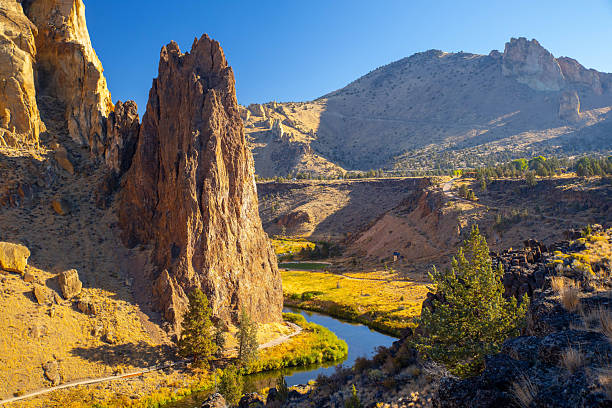 istock A Panoramic View of Smith Rock Cliffs and the Crooked River on a Summer Day 2249048129