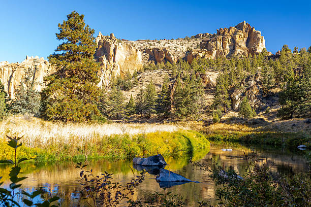 istock A Panoramic View of Smith Rock Cliffs and the Crooked River on a Summer Day 2249048162