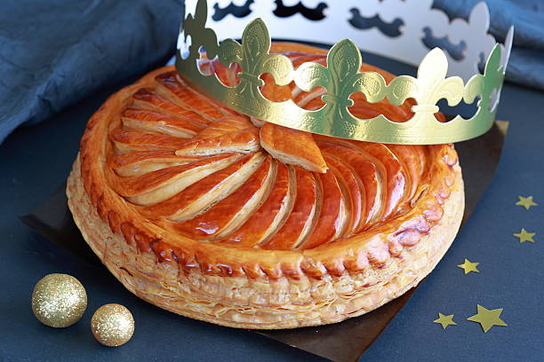 istock Celebrate Epiphany with a traditional Galette des Rois. Kings cake. 2249049041