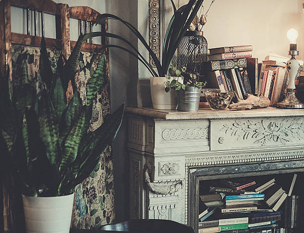 istock l interior with old furniture and fireplace 2249068319