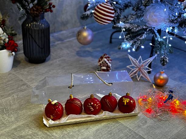 istock Christmas tree with lights and Christmas balls 2249074393