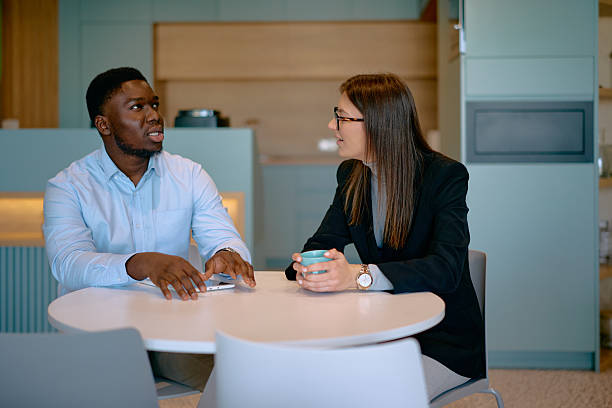 istock Business people having informal meeting and discussion 2249078349