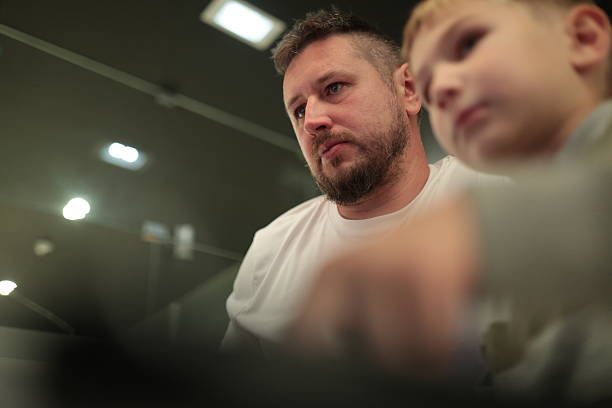 twin brothers want to know whats going on. portrait.