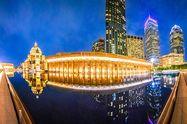 istock Boston, MA. Reflecting Pool at the Christian Science Plaza in Bo 2249090506