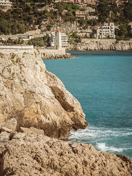istock Lighthouse view from rocky coast in Nice, France 2249091217