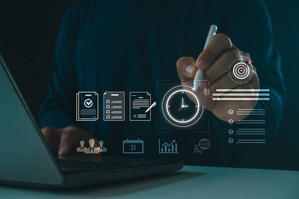 istock A professional concept image showing digital time management, task planning and productivity optimization with virtual icon, symbolizing workflow efficiency and modern business organization. 2249097757