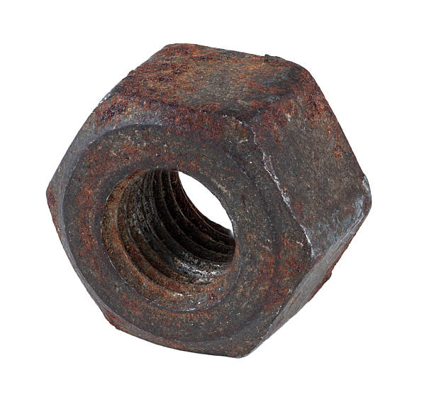 istock Insulated metal nut on a white background 2249099370