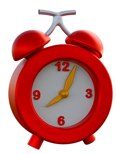 istock 3D alarm clock illustration with bold red casing and golden hands, creating a vibrant time-themed visual perfect for reminders, deadlines, schedules, marketing, and promotional designs. 2249099793