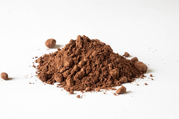 istock Dutch natural cocoa powder with white background 2249128235
