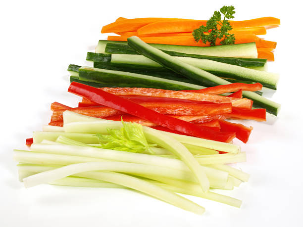 istock Vegetables - Crudites - Vegetable Sticks on white Background 2249131744