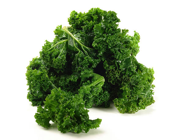 istock Vegetables - Boiled Green Curly Kale on white Background 2249131850