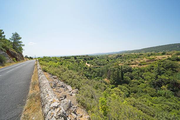 Landscape in southern France in the Herault region near Montpellier.