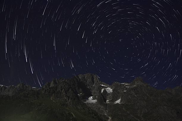 istock Star Trails Over Mont Blanc in Val Ferret 2249145132