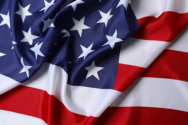 istock Beautiful waving star and striped American flag 2249145249