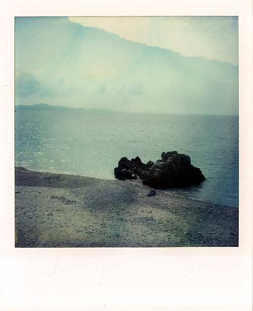 istock Okinawa's coast Polaroid photo instant camera 2249145944
