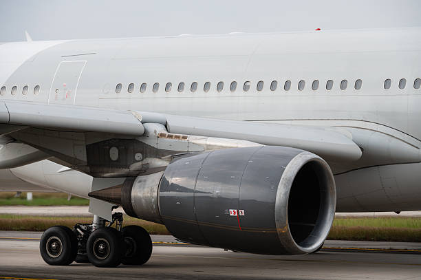 istock Close-up large turbofan jet engine on an airliner 2249146690