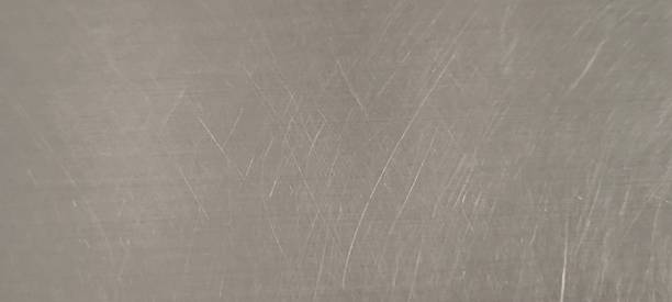 istock Used stainless steel sheet has scratches. 2249163615