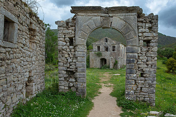 istock The ghost town of Perithia Corfu Greece 2249165147