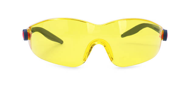 istock Protective goggles isolated on white. Safety equipment 2249169547