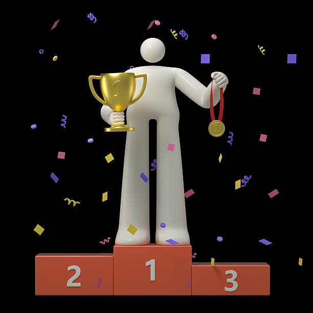 Competition leadership different stand out of the crowd people winner
