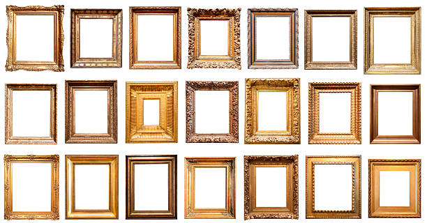 various vertical very wide pictute frames cutout