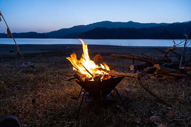 istock Camping campfire, a scene from a road trip 2249183974