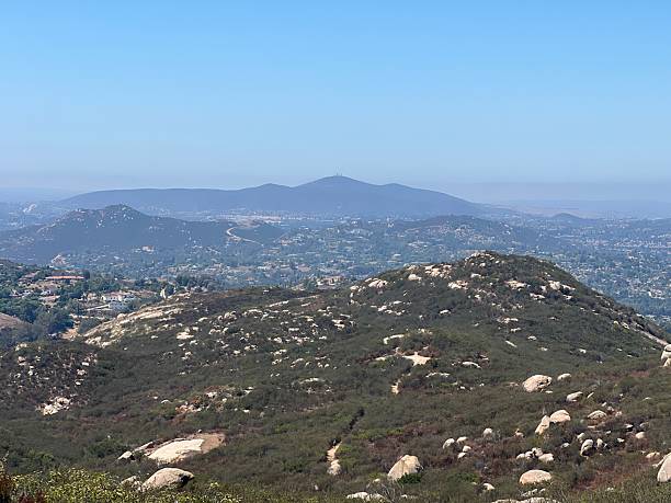 istock Scenic View of Rolling Hills and Distant Mountains Under a Clear Blue Sky During Midday 2249184475