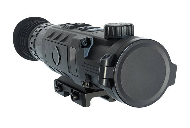 istock Close up from the front of a thermal night vision rifle scope 2249185051