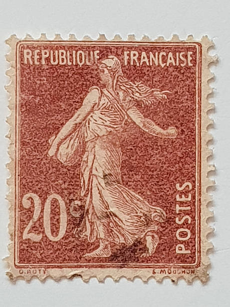 istock intage French “La Semeuse” postage stamp 20 centimes circa 1903–1906 2249196563
