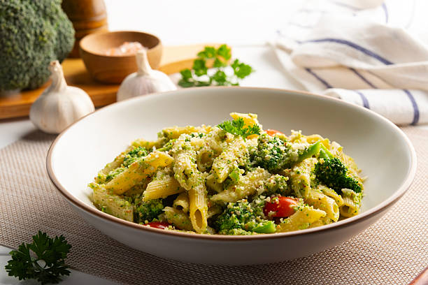 istock Vegetarian vegan green pasta 2249198527