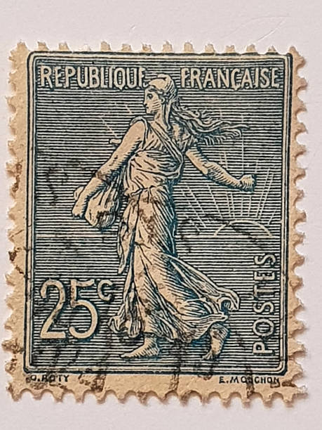 istock Vintage French “La Semeuse” postage stamp 25 centimes circa 1903–1906 2249204897