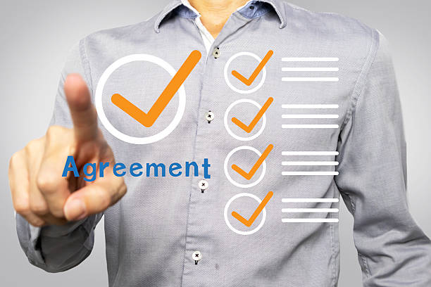 istock Businessmen agree on terms of doing business. 2249206116