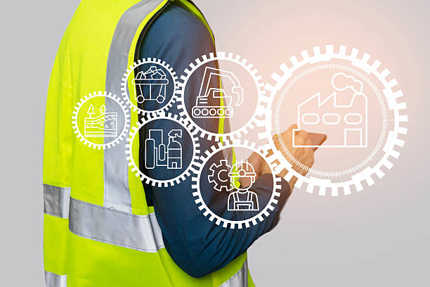 istock The concept of industrial structural engineering and heavy machinery planning in large-scale production 2249206155