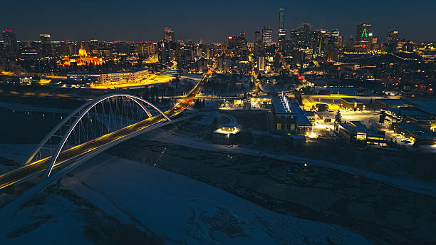 istock Night Panorama of Downtown Edmonton 2249216000