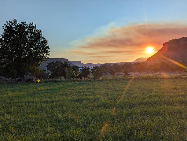 istock Sunset glow through forest fire smoke Zion Corridor Utah 2249220183