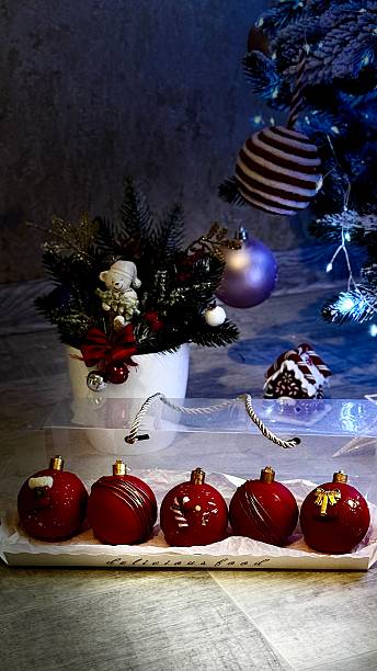 istock Christmas tree with lights and Christmas balls 2249224254