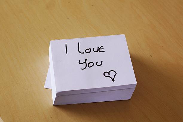 istock A stack of white cards with the word 