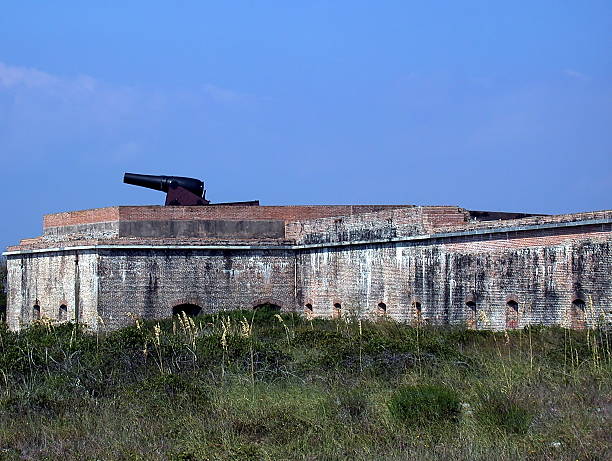 istock Historic Cannon and Brick Fortification at Fort Pickens, Florida 2249232770