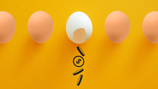 istock Broken Egg with Falling Coins Symbolizing Financial Loss, Investment Risk, and the Importance of Diversification 2249235387