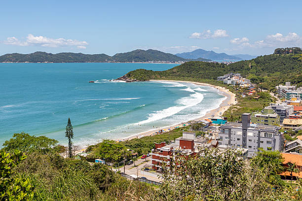 istock Quatro Ilhas beaches with buildings, mountains, forest and Mariscal beach in background 2249240848