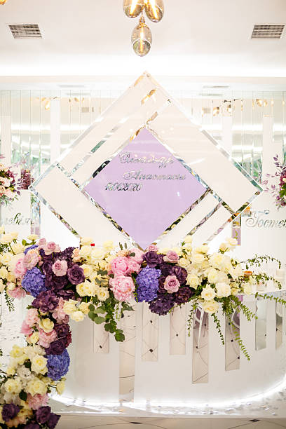 istock Wedding table decor for newlyweds decorations with fresh flowers 2249241227