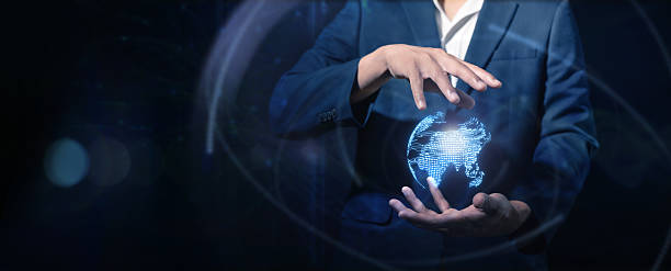 istock Digital technology, Network and cybersecurity of data center Business global internet connection application technology and digital marketing, Financial and banking, Digital link tech, big data. 2249245516