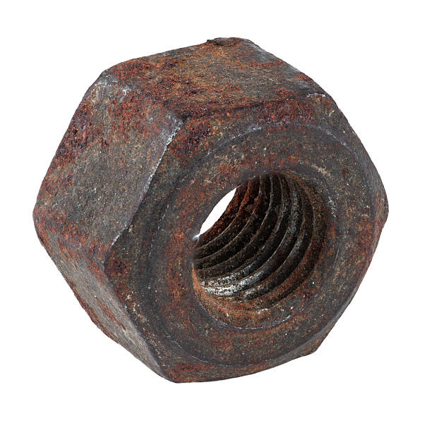 istock Insulated metal nut on a white background 2249248253