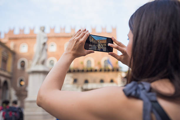 istock Tourist Capturing Historical Landmark on Smartphone 2249249366